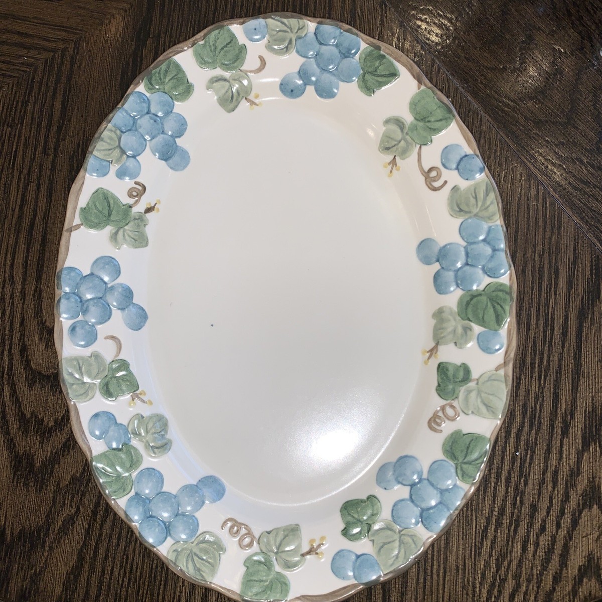 Vintage RARE Metlox Pottery Poppy Trail California Ivy serving 