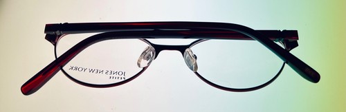 Gafas de metal oftálmicas con gota lagrimal para hombre Jones New York, J137 borgoña 49 mm - Imagen 11 de 12