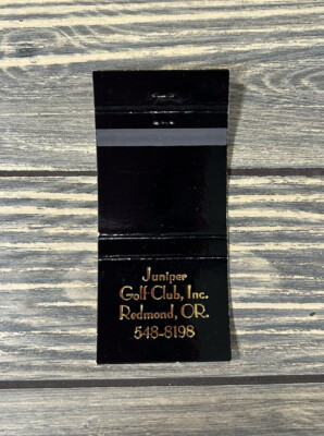Vintage Juniper Golf Club Inc. Redmond OR Matchbook Cover