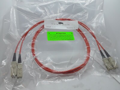 Plus Corning Fiber Optic Patch Chord SC/SC 50/125 Duplex PVC (4ft)