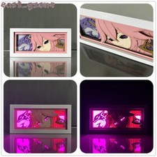 Lampe anime Genshin Impact Yae Miko papier découpé décoration veilleuse 3D boîte ombre