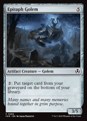 NM Foil Epitaph Golem, MTG, Innistrad Remastered, Magic the Gathering, 262
