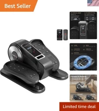 Under Desk Elliptical Machine - Remote-Controlled Mini Leg Exerciser, 12 Speeds