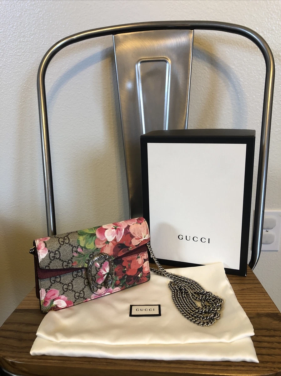 Gucci Dionysus Bag Blooms Print GG Coated Canvas Super Mini at