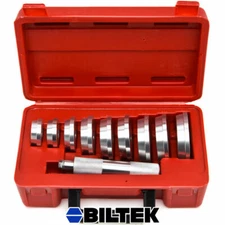 11 PCS Aluminum Wheel Bearing Race And Seal Driver 9 Discs Collar Axle Housing