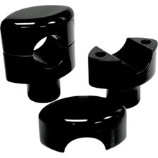 LA Choppers Black 1-1/2" Smooth Risers for 1" Handlebars | LA-7402-01B