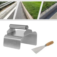 Concrete Curb Trowel Edger Landscape Curb Trowel Kraft Tool with Putty Knife