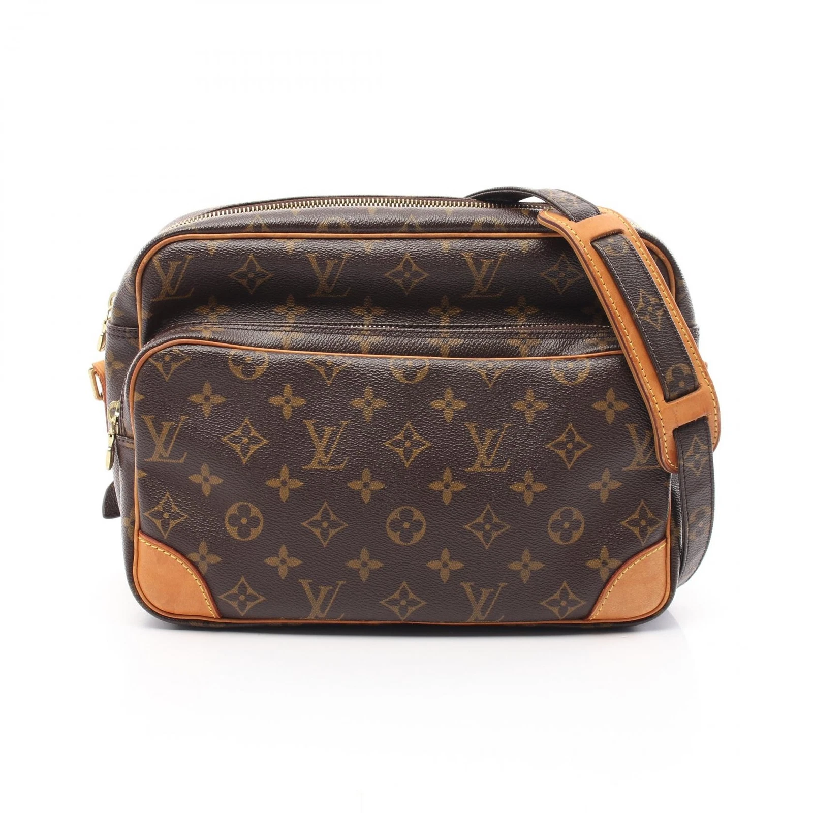 LOUIS VUITTON（LV） Borsa a tracolla Louis Vuitton Nilo M45244 Monogram pelle marrone usata