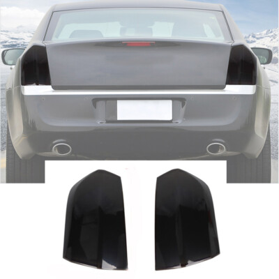 Rear Tail Light Cover Trim for Chrysler 300 2011-2014 Smoked Black Accessories