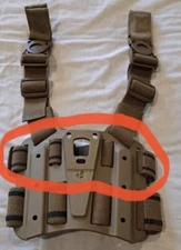 Blackhawk! Top Belt And Buckle for SERPA Holster, Single, Tan,