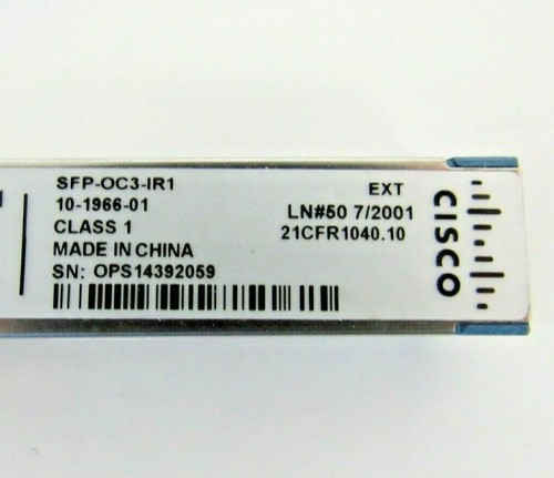 Cisco Lot of 2 10-1966-01 155Mbps SMF 15km 1310nm Duplex LC SFP Transceiver A-19 - Picture 3 of 3