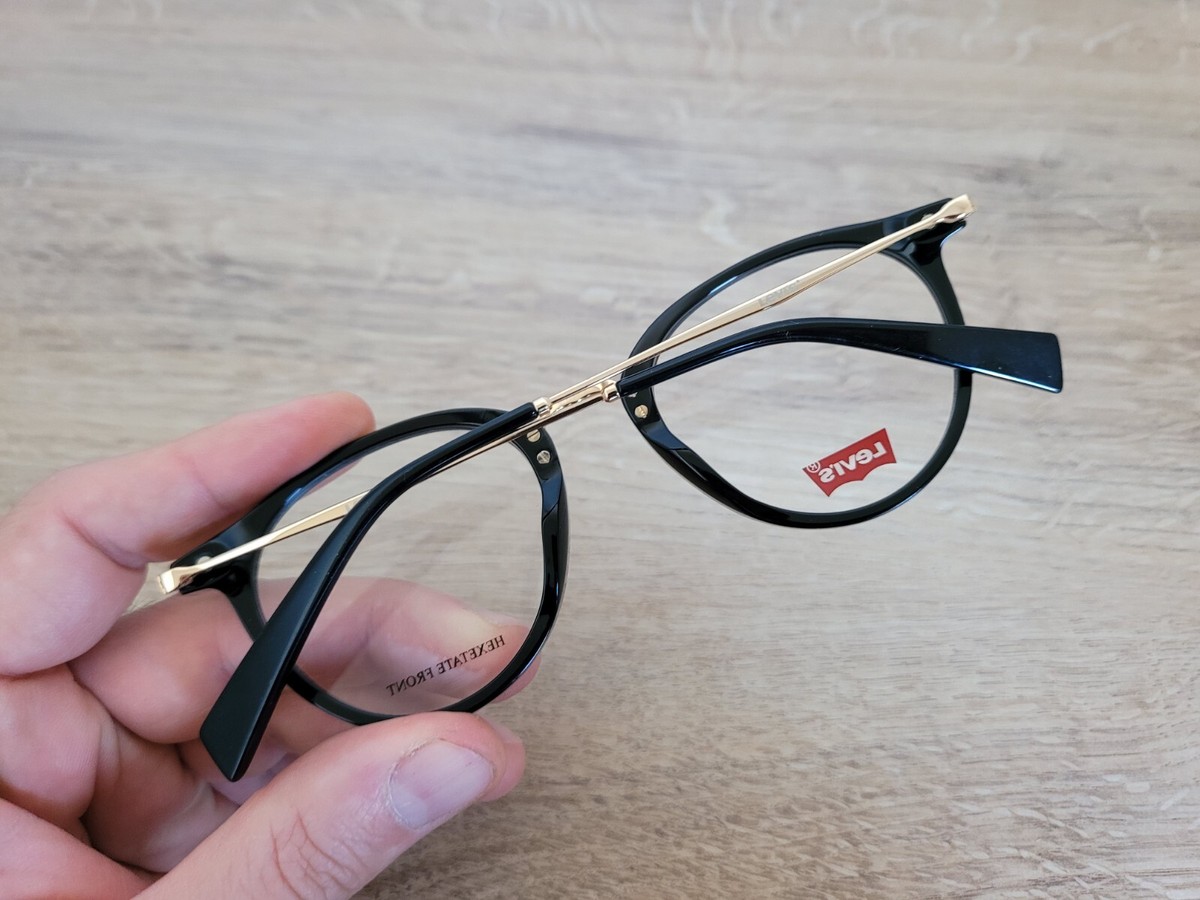 メガネ Levi's Glasses LV5006 807 l Round Black Horn Luxury Levi's LV 5006 807 glasses | Buy online now | SmartBuyGlasses US