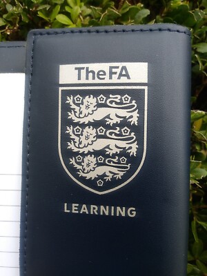FA (Football Association, England) Folder with Note Pad and FA Pen. 9 x 6.5 ''.