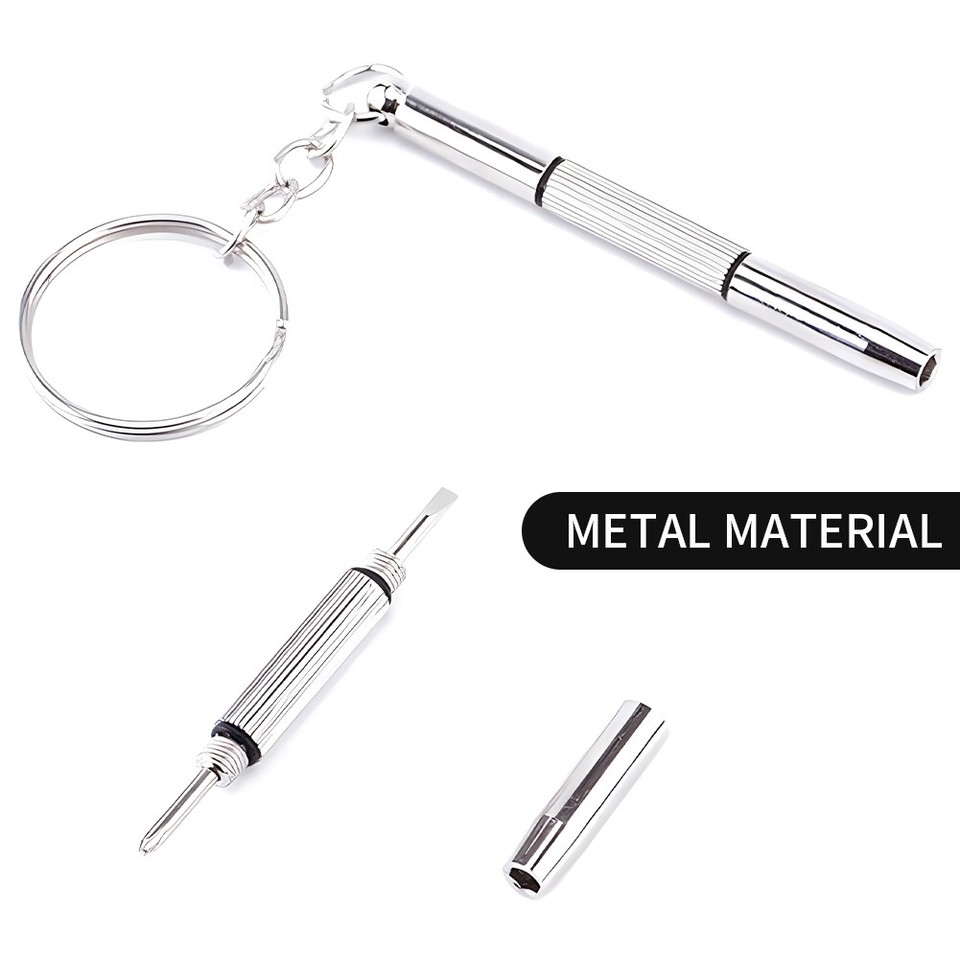 Glasses Screwdriver Watch Repair Portable With Key Ring Eyeglasses eBay