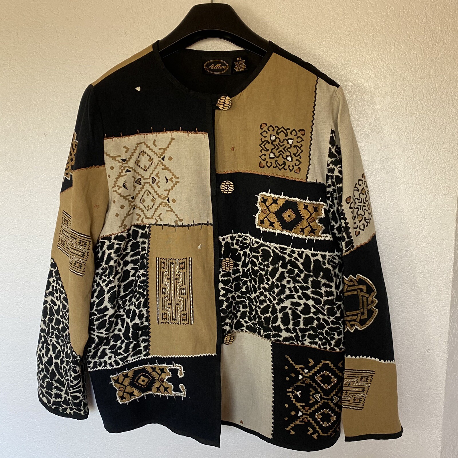 Allure Women’s Patchwork Embroidered Applique Lin… - image 1