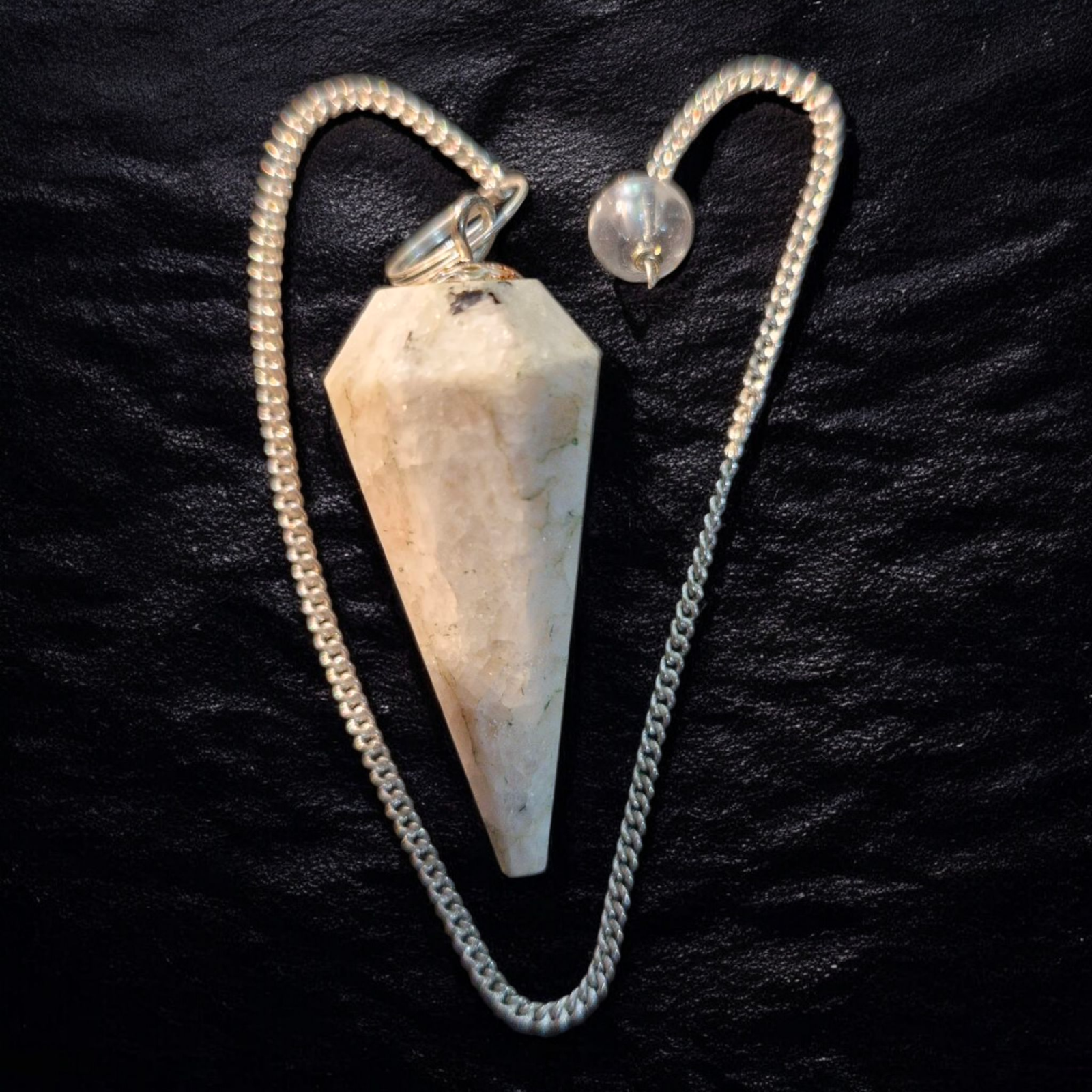 Gemstone Magical Pendulum with Chain - Sunstone