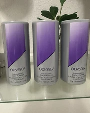 3 Odyssey shimmering body powder Avon 40 g 1.4 oz. Each. New