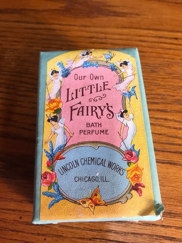 OUR OWN LITTLE FAIRYS BATH PERFUME LINCOLN CHEMICAL WORKS CHICAGO ILL SEALED BOX