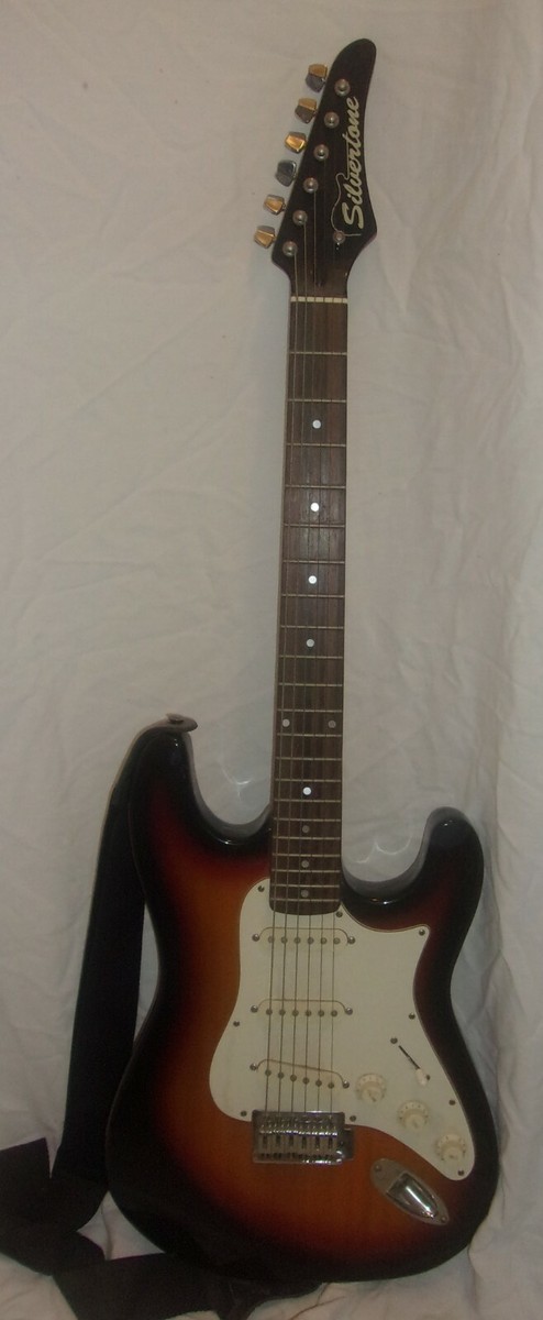 VINTAGE SILVERTONE ELECTRIC GUITAR MODEL SS 10 WITH TOBACCO
