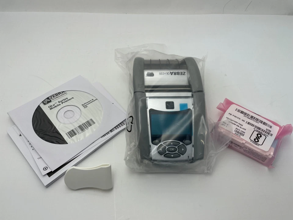 Zebra QLn220 Healthcare Mobile Label Printer BT WiFi QH2-AUNA0M00-00 + Dock Kit - Image 4 of 4