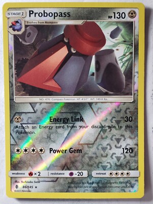 REVERSE HOLO Probopass 86/145 LP - RARE Guardians Rising Sun Moon