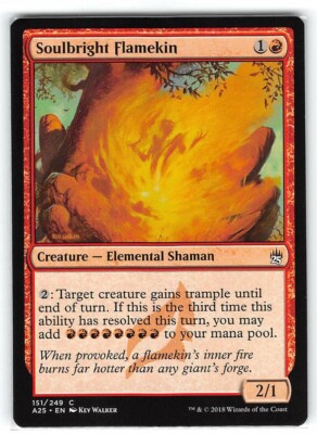 Soulbright Flamekin *Common* Magic MtG x1 A25 Masters 25