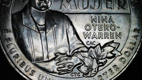 2022 P Error Nina Otero Warren Quarter - AWQ - Die Issues Out of U.S. Mint Bag - Picture 11 of 12
