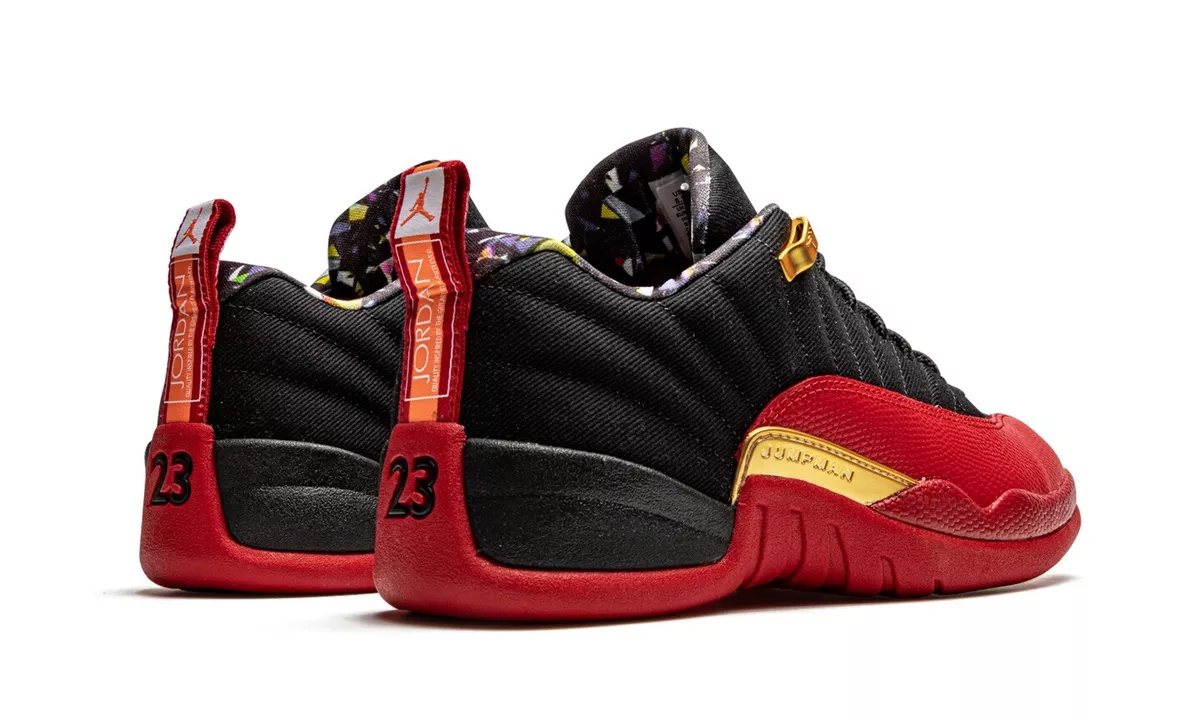 Air Jordan 12 Retro Low SE 'Super Bowl' - Air Jordan - DC1059 001 -  black/metallic gold/varsity red