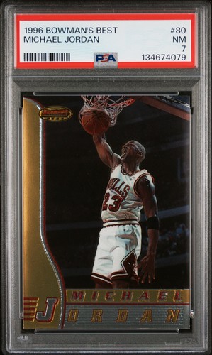 1996 BOWMAN'S BEST #80 MICHAEL JORDAN PSA 7
