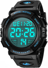 Watches for Men, Digital Sports Watch for Mens Waterproof LED Screen Large Face