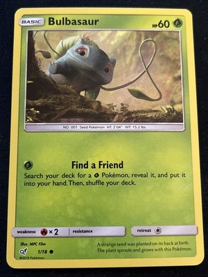 bulbasaur pokemon card detective pikachu - 1/18 - Set Colorless Artist Becoming a Detective for Detective