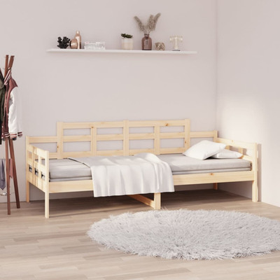 Tagesbett Kiefer natur 90x190cm Massivholz Daybed Sofa Gästebettgestell Eiche rustikal
