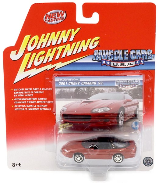 1:64 Johnny Lightning 2001 Chevy Camaro Ss Red Muscle Cars U.S.A.-image