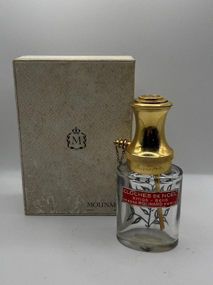 Flacon de parfum ancien « Cloches De Noël» Molinard 1930 Baccarat Coffret - Photo 1/4