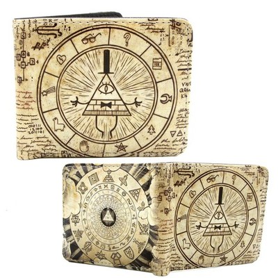 BILL CIPHER Gravity Falls 4 in. Bi Fold Wallet (Animation Credit Card Billfold)