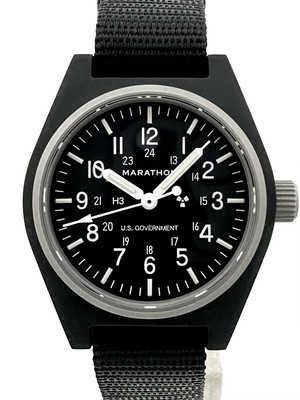 Marathon schwarze Herrenuhr - WW194003-BK Allzweck Field Watch