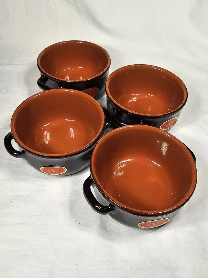 VINTAGE LA EUROPA HI MARK Set Of 4 TERRACOTTA ITALY Bowls - Image 3 of 4