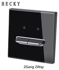 1,2,3,4 Gang Lightswitch 2 Way Control Toggle Switch EU UK Standard Wall Socket