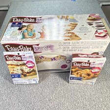 Easy-Bake Electric Pretend Play Oven, White, Age 4-7 w/ Pizza  Pretzel Mixes
