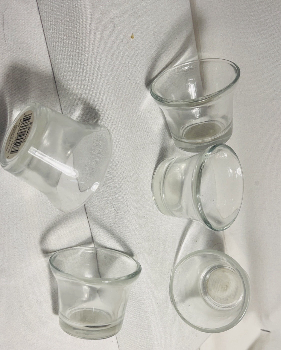 LOT OF 10 Clear Glass Votive Candle Holder | Wedding Table Decor | Tealight Cup