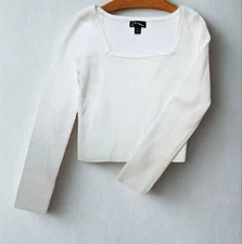 Art Class Girls Sweater Size 6/7 White FREE SHIPPING 