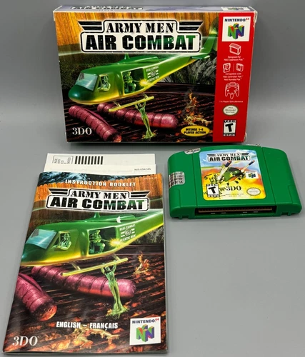 Army Men Air Combat Nintendo 64 N64 CIB Complete W/ Manual & Inserts Authentic