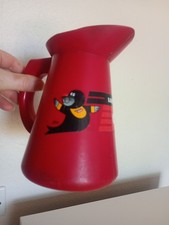 Pichet cruche - COFRAN LUBRIFIANTS - plastique rouge étiquette papier PHOQUE