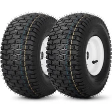 GICOOL (2 Pack) 15x6.00-6 Tubeless Tire and Wheel, 3" Offset Hub, 3/4" Bearing