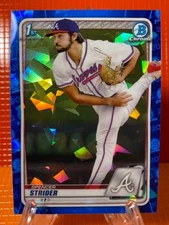 Spencer Strider 2020 Bowman’s 1st  Blue Chrome Sapphire Refractor #BD20