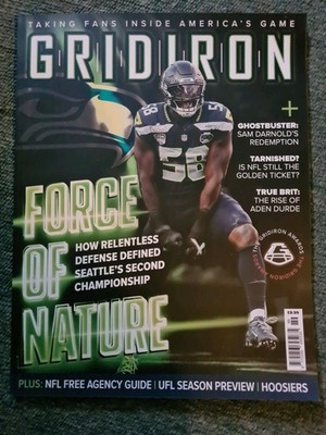 Gridiron magazine Issue 89 Seattles Force of Nature Brand New Never Read