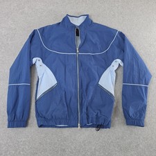 Nike Air Jordan Jacket Men's Small Flight Warm Up Blue Full Zip Wind DV7624-485