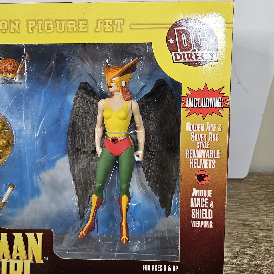 Juego de figuras de acción de Hawkman y Hawkgirl de la Edad de Plata de DC Direct 2000 DC Comics Foto 4 de 4
