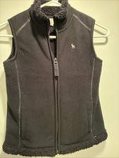 Old Navy Fleece Vest Black Girls Size L 10-12