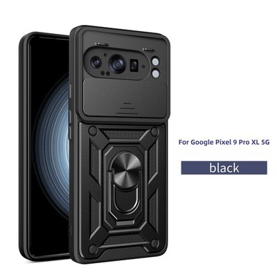 For Google Pixel 9 Pro XL/9A/9 Pro Shockproof Hybrid Case w/ Slide Camera Cover